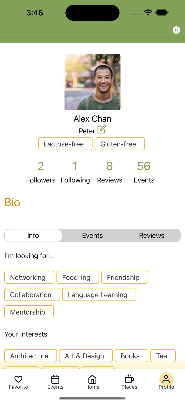 Buddy Profile Screenshot